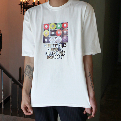 CT-037 레코드 반팔 티셔츠