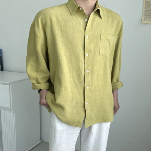 PR 오버핏 데일리 린넨 셔츠 (6color)